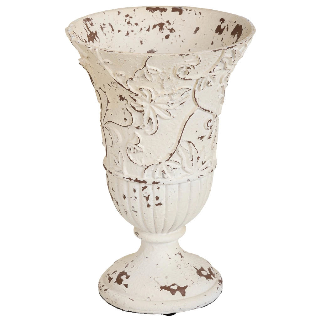 Vaso in magnesio bianco 18x18x27h
