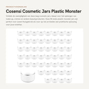 Contenitori Cosmetici da 50 Stuks - 50g - Contenitori di Conservazione con Coperchio - Resistenti ai Prodotti Alimentari - Leggeri - Contenitori da Viaggio - Chiusura Perfetta