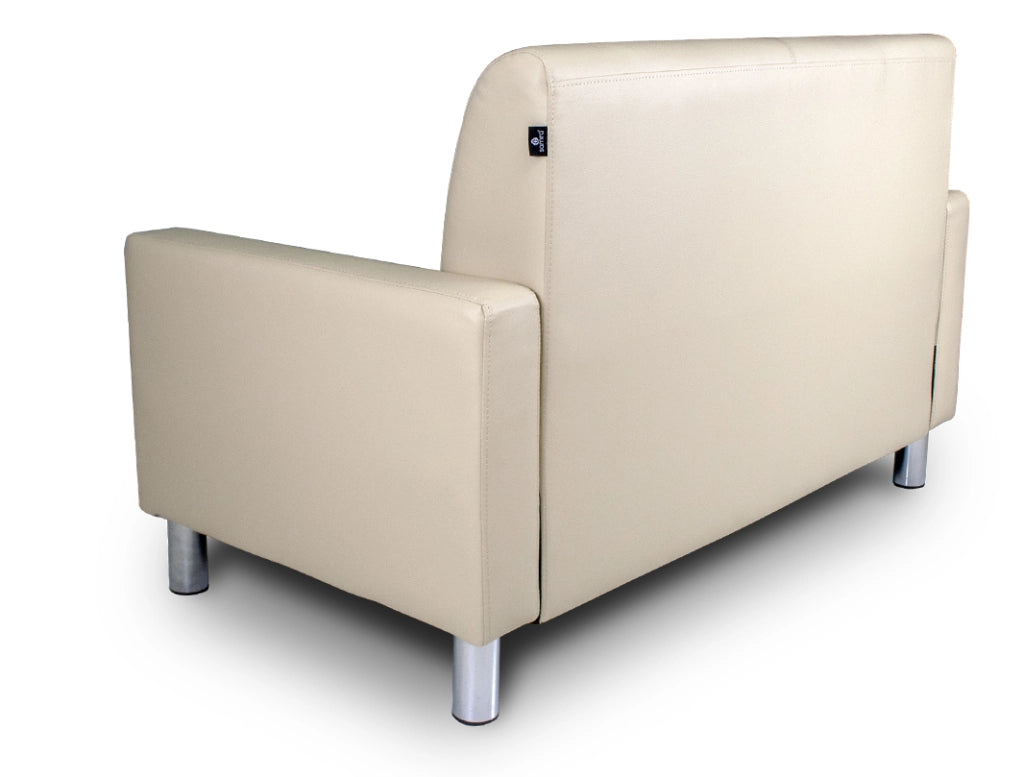 Divano 2 posti in ecopelle beige - Charlie - DI-CHA11PU
