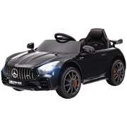 Macchina elettrica per bambini, Mercedes, 3-5 km/h, telecomando, luci e musica, nera