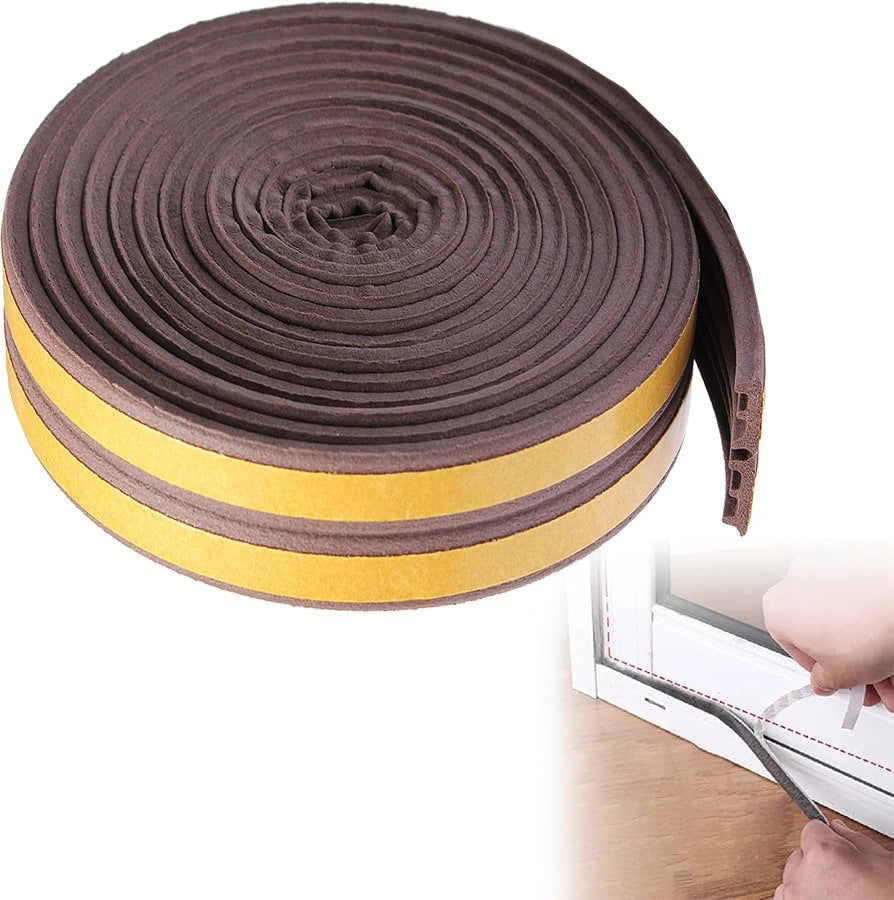 PARAFREDDO PER PORTE E FINESTRE IN GOMMA IDEAL STAR mm 9 x 6 mt - Col. Marrone - IDEAL STAR