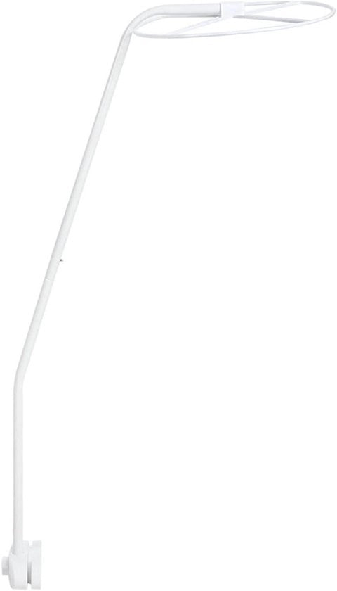 Set di sostegno regolabile con clip su piede di sostegno, supporto per tenda, accessori per tenda, bianco