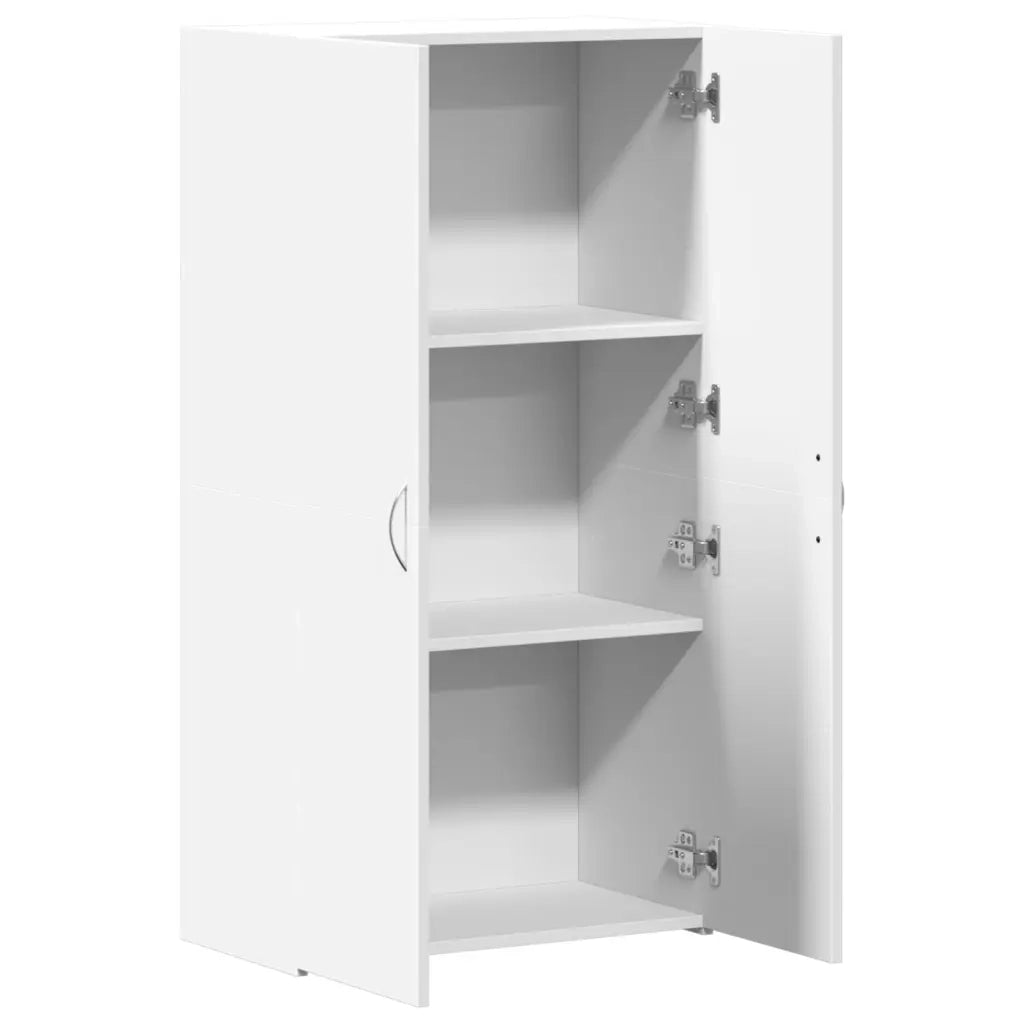 Schedario Bianco 60x32x115 cm in Legno Multistrato