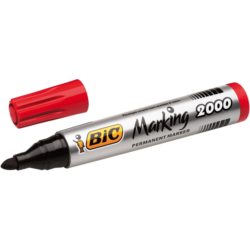 Marcatore Permanente Inchiostro Bic Marking 2000 Rosso