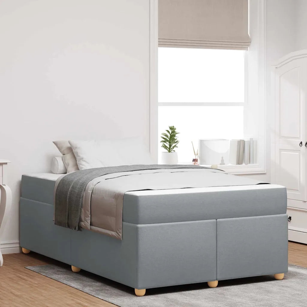 Struttura del letto Grigio chiaro 120 x 190 cm Tessuto