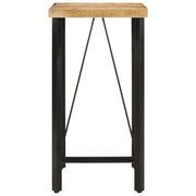Tavolino da Bar 55x55x107 cm Legno Massello di Mango e Ferro 356380