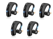 Pack 5 Auricolare Bluetooth Wireless Mono con Microfono HD CVC8.0 Riduzione del Rumore Ruotabile 270° Destro Sinistro