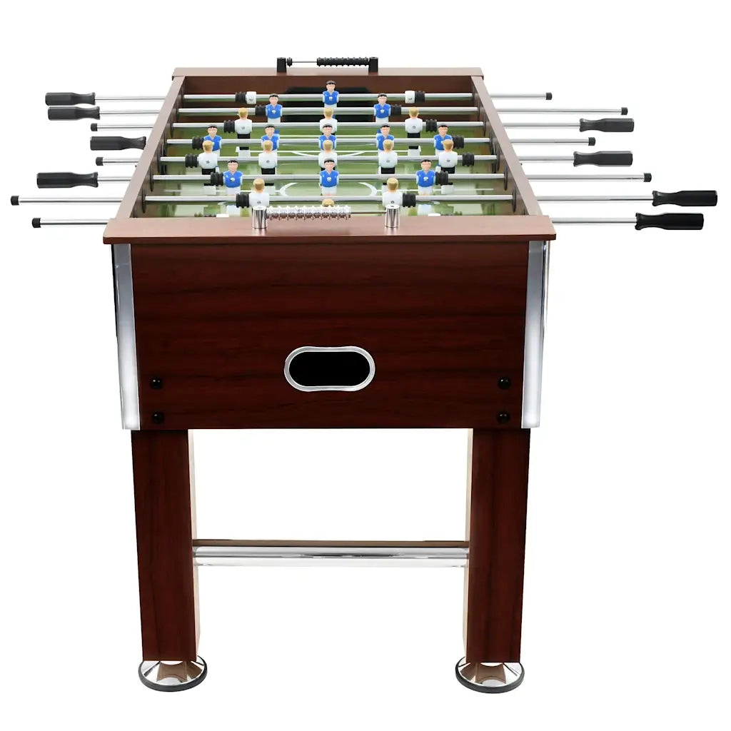 Tavolo Calcio Balilla in Acciaio 140x74,5x87,5 cm Marrone CFW9326485