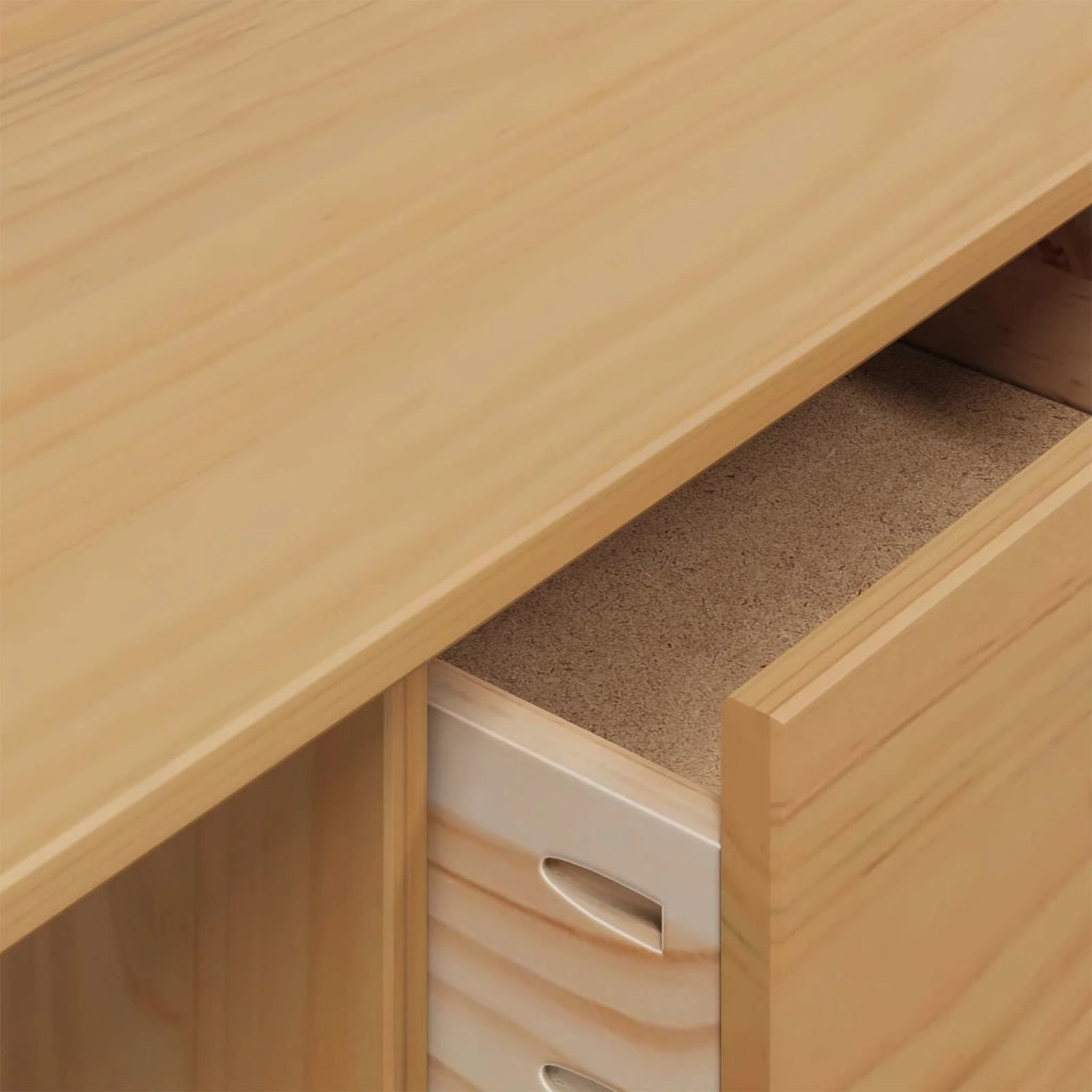 Scrivania con Cassetti HILL Marrone miele 100 x 45 x 74 cm