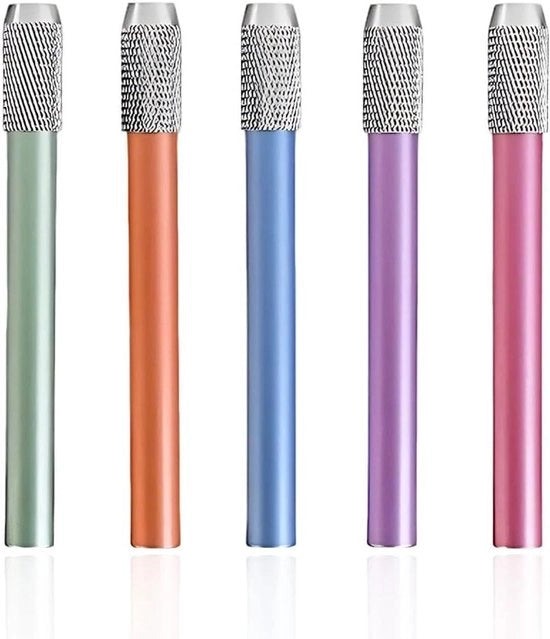 Set di 5 estensioni per matite in alluminio regolabili per schizzi e matite colorate - Ideale per scuola e progetti artistici