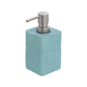 Dispenser sapone liquido in poliresina turchese pastello