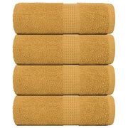 Asciugamani Ospiti 4 pz Oro 30x50 cm 360 g/mÂ² 100% Cotone