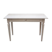 Scrivania 2 cassetti in legno massello grezzo l.120 p.58 h.79 (549) - Mobili 2G