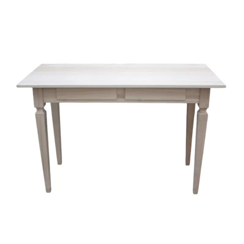 Scrivania 2 cassetti in legno massello grezzo l.120 p.58 h.79 (549) - Mobili 2G
