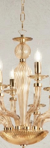 LUME GRANDE VILLA 1 LUCE AMBRA E ORO  ATTACCO  E27