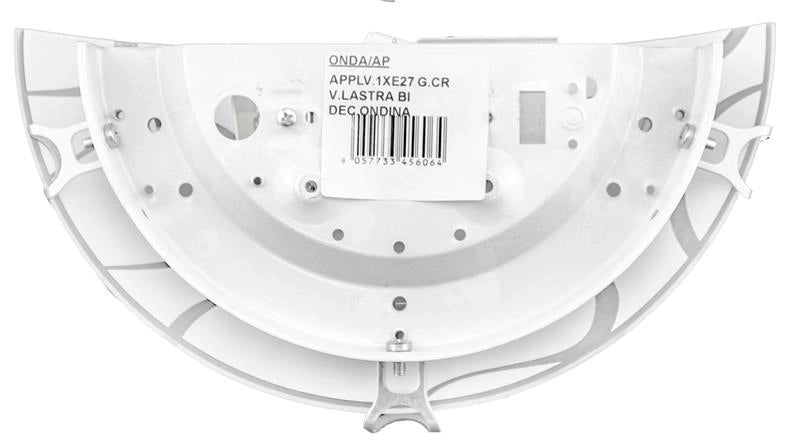 ONDA LAMPADA APPLIQUE 1 LAMPADINA  E27 30 CM ONDINA