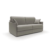 Evans Divano letto matrimoniale in tessuto impermeabile T13 169 cm (mat. 140x197) tortora