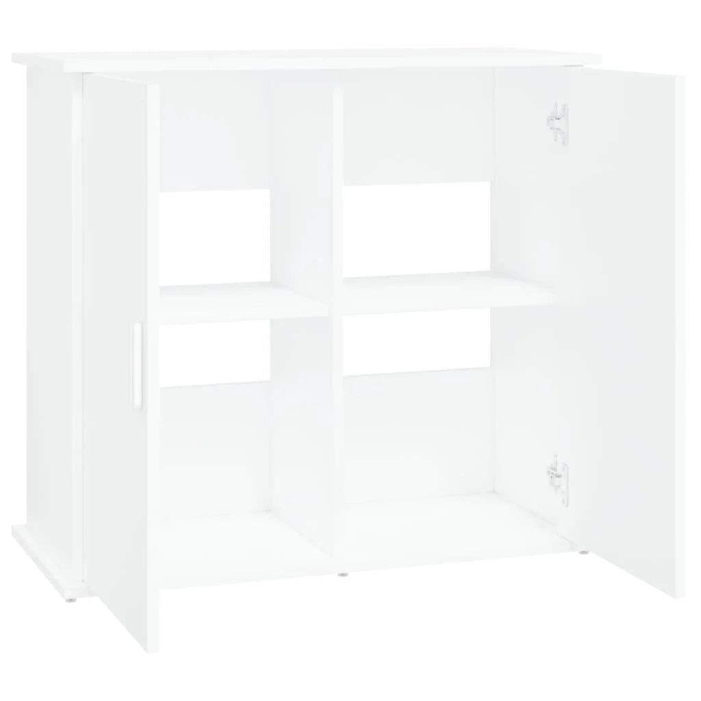 Base per mobiletto per acquario 81 x 36 x 73 cm legno ingegnerizzato bianco 02_0045072
