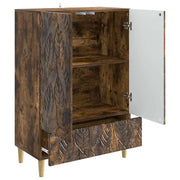 Credenza | Madia | Buffet da pranzo | Armadio da pranzo Rovere Fumo 66 x 34,5 x 95 cm Legno ingegnerizzato