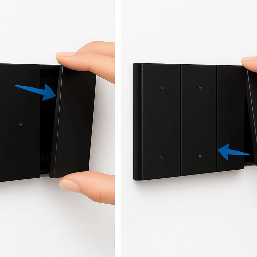Bticino living now cover copriforo 1 modulo per supporti compatibili *** colore nero, confezione 1