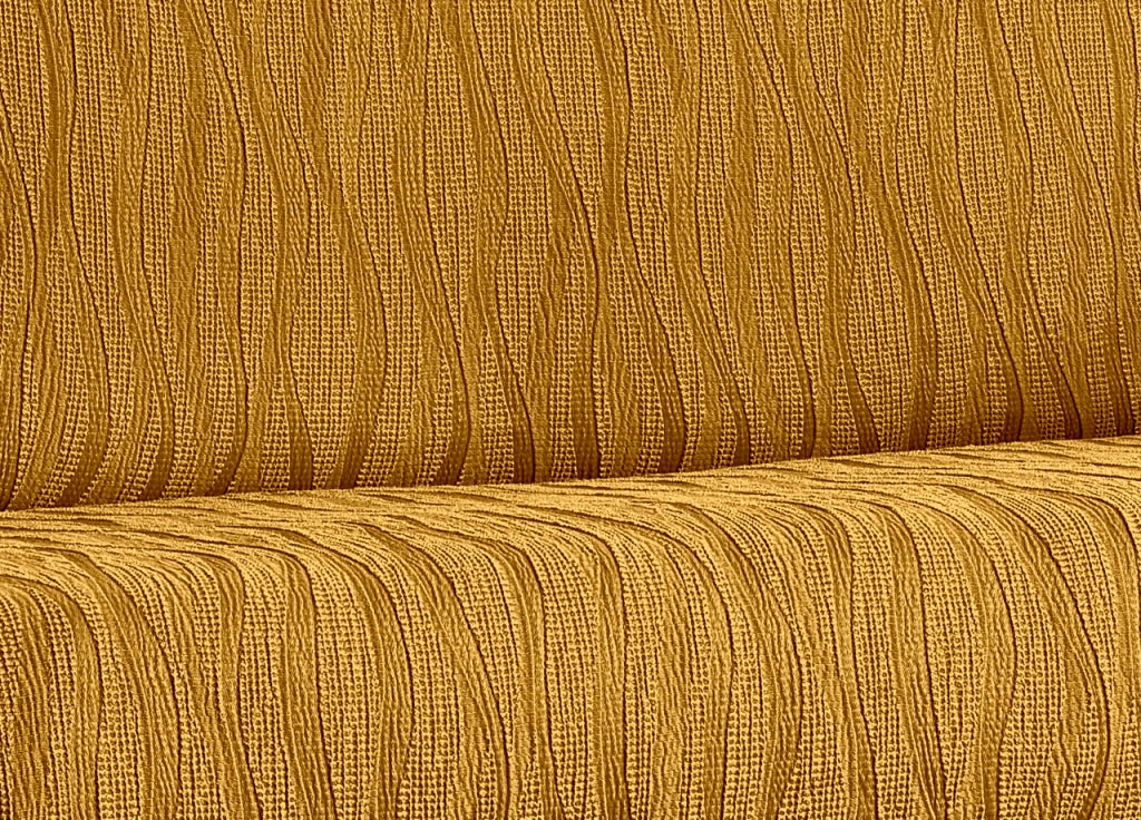 Copridivano Sofà Poltrona Elasticizzato Protezione Macchie Modello Wonderful - 2 Posti - Ocra