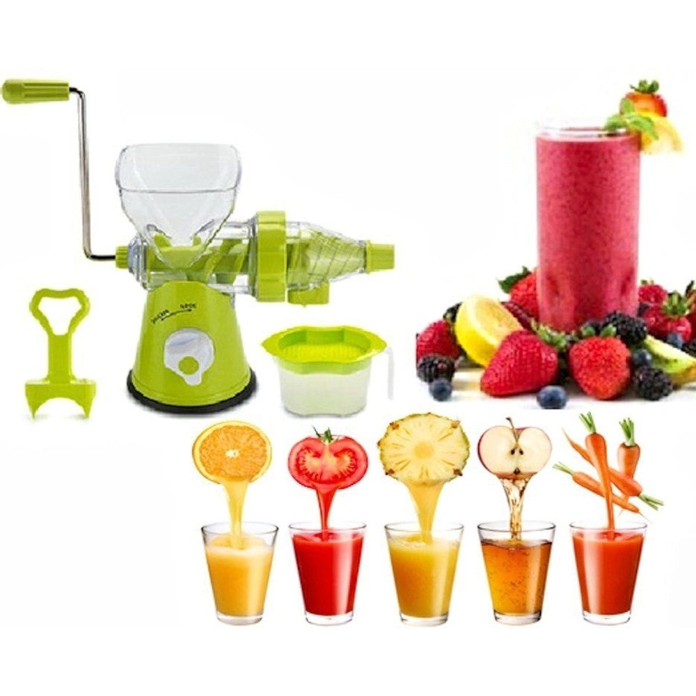 Trade Shop - Spremiagrumi Centrifuga Manuale Spremi Frutta Verdure Succo Polpa Blocco Ventosa -