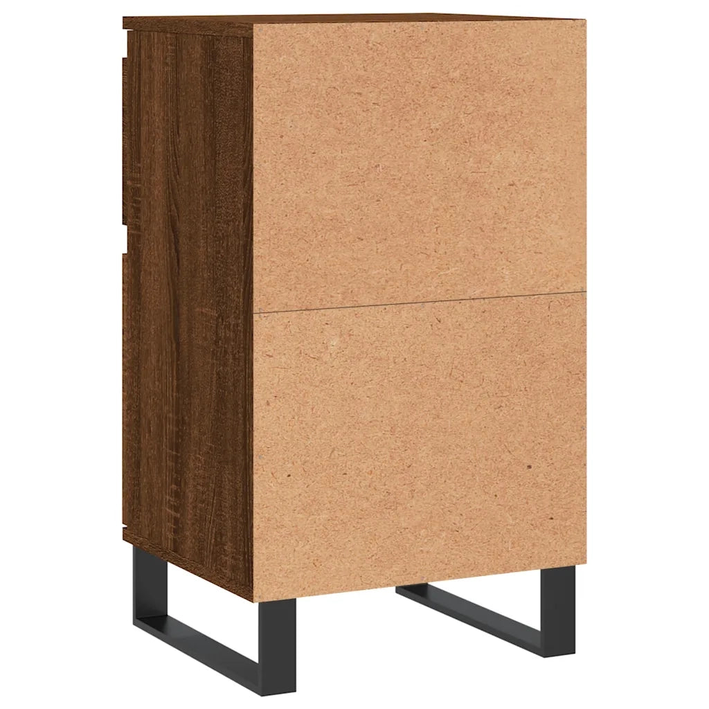 Credenze 2 pz | Madia | Buffet da pranzo | Armadio da pranzo Rovere Marrone 40x35x70 cm in Legno Multistrato