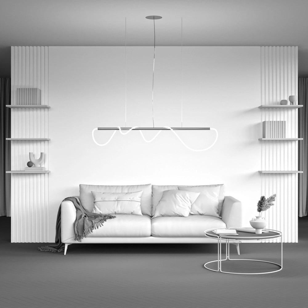 Maytoni Lampadario Moderno Tau 1 luce LED integrato oro alluminio