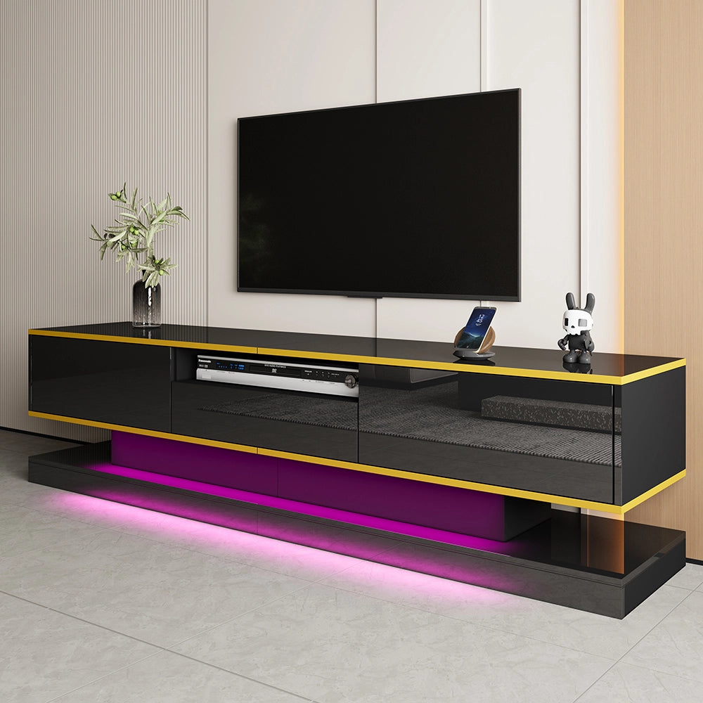 Mobile TV LED colori - Xylo - 180x38x45cm finitura lucida