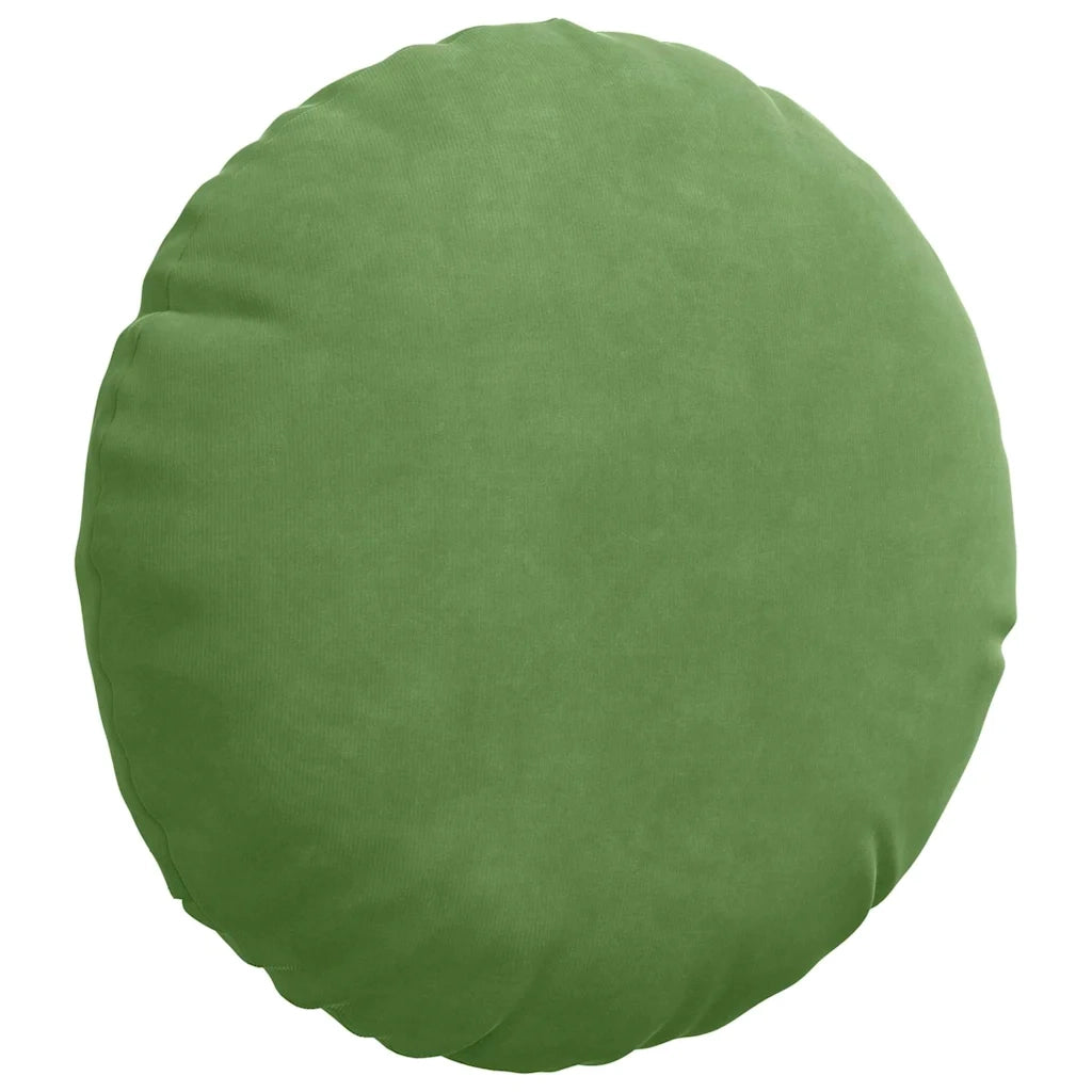 Cuscini per Seduta 2 pcs Verde chiaro Ø30 x 13 cm Velluto