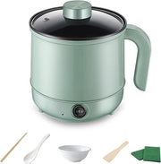 Mini pentola elettrica con coperchio per cucina versatile, 1,7L, antiaderente, ideale per viaggi e soggiorni brevi