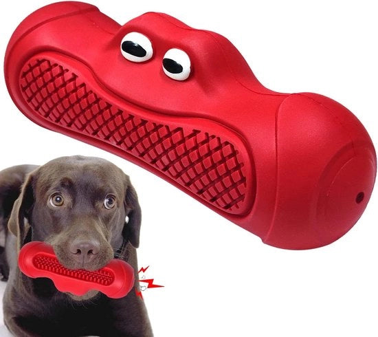 Giocattolo da mordere per cani indelebile con suono per cani aggressivi - Ideale per cani grandi, medi e piccoli
