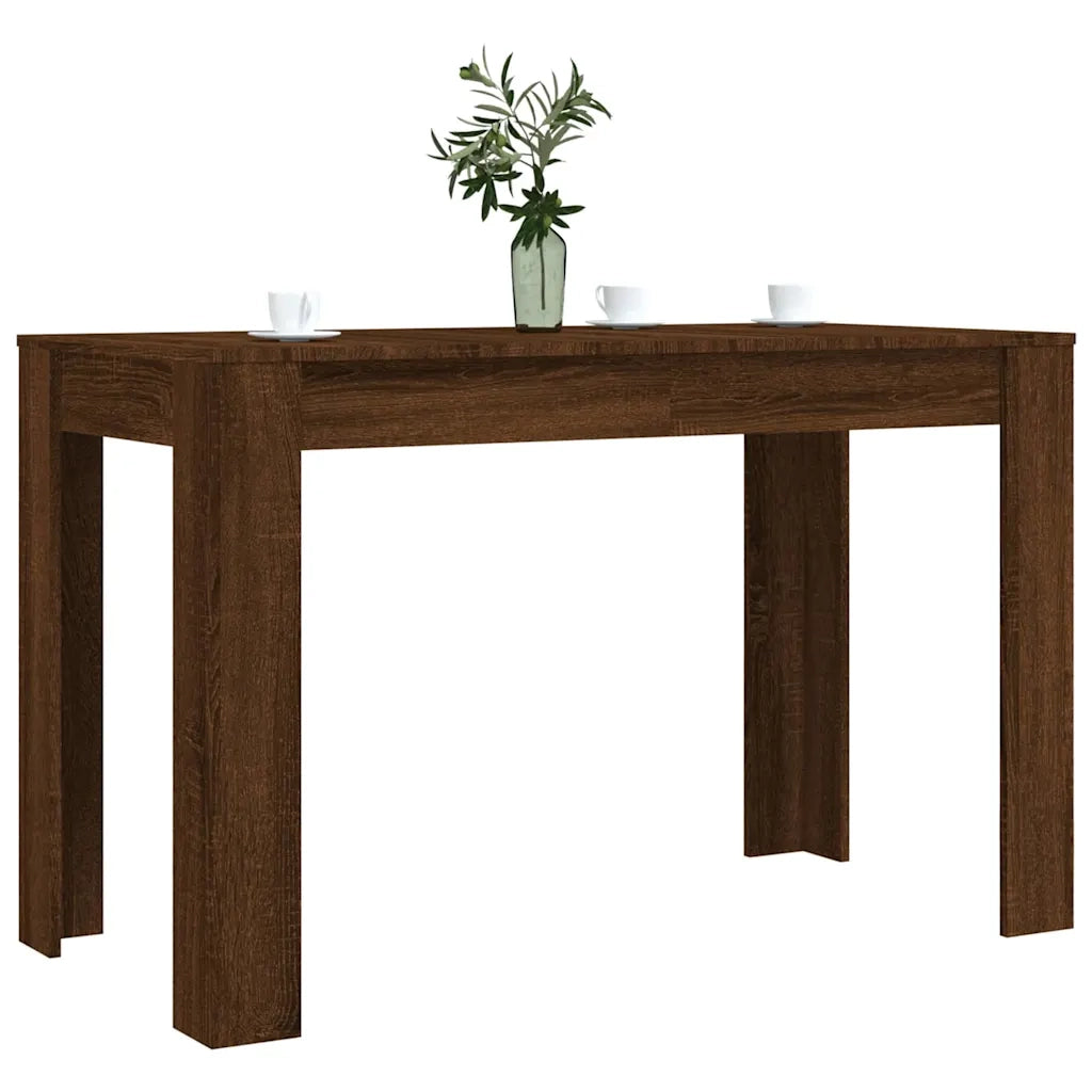 Tavolo da Pranzo Rovere Marrone 120x60x76 cm Legno Multistrato 838191