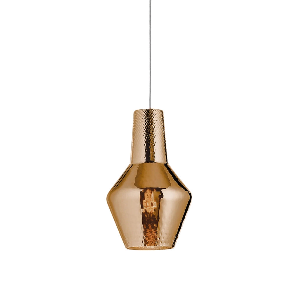 Romeo sospensione ø.250x3180mm. 1xe27 70w hs-ip20-v.grigio, vtr.bronzo