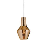 Romeo sospensione ø.250x3180mm. 1xe27 70w hs-ip20-v.grigio, vtr.bronzo