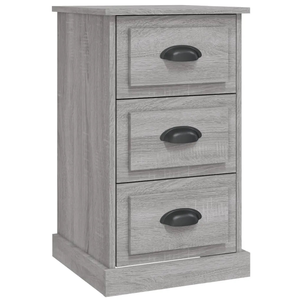 Comodino-Tavolino da notte Grigio Sonoma 39x39x67 cm in Legno Multistrato