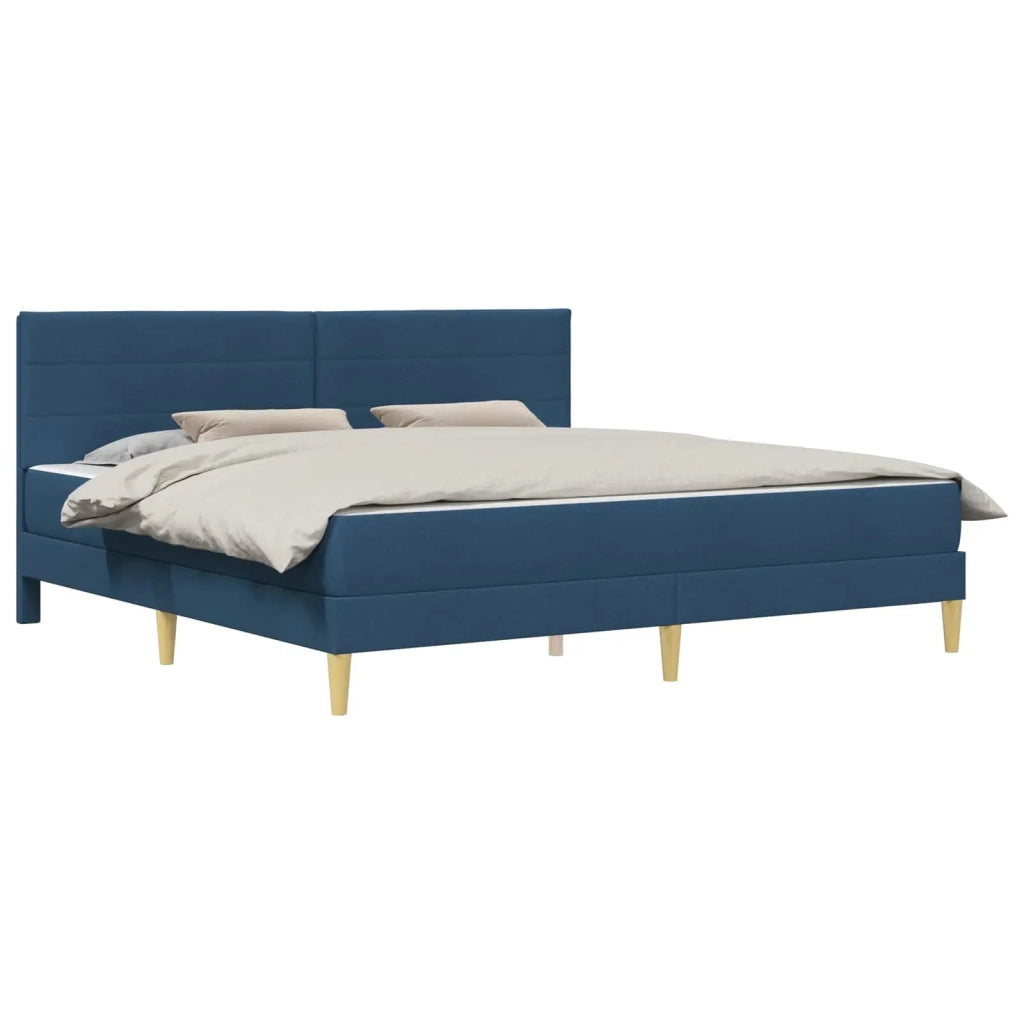 Struttura del letto Blu 200 x 200 cm Poliestere 3414978