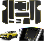 Materassini antislip per Jeep Avenger 2023-2025 - Materassini di gomma per portiere (gialli)