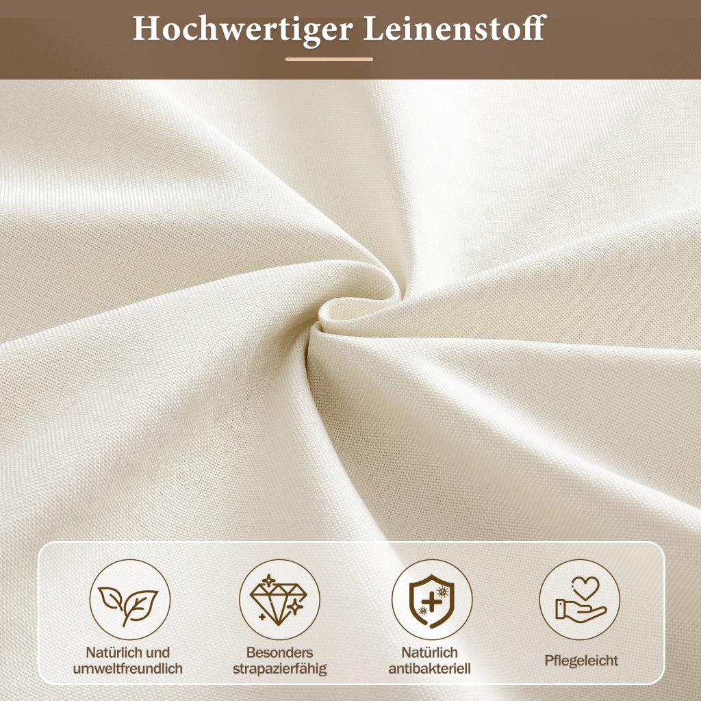 letto imbottito lino beige 100 x 210 cm