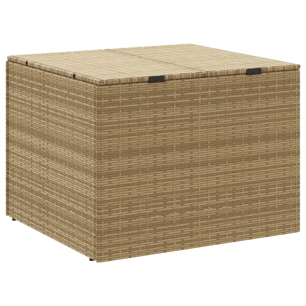Contenitore da Giardino Beige Misto 291L in Polyrattan 365339