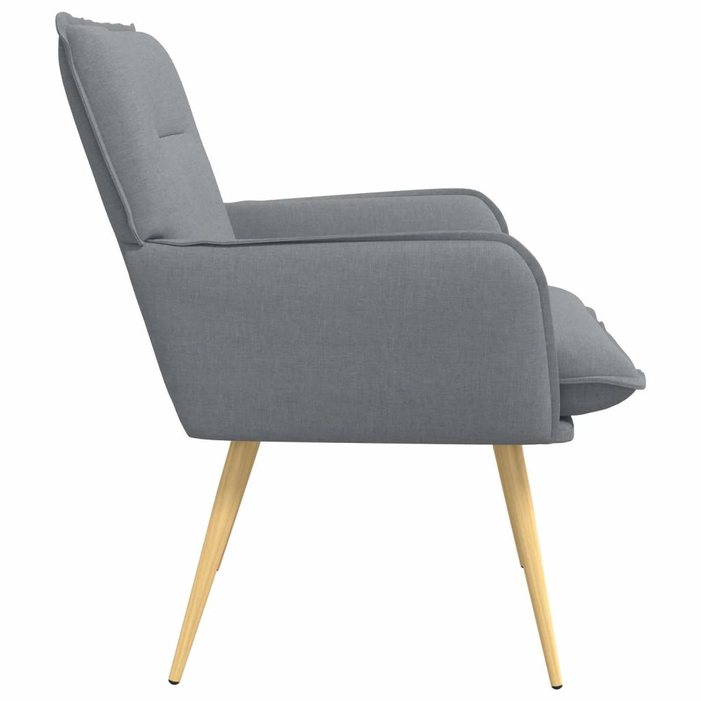 Poltrona Grigio Chiaro Tessuto 42047698
