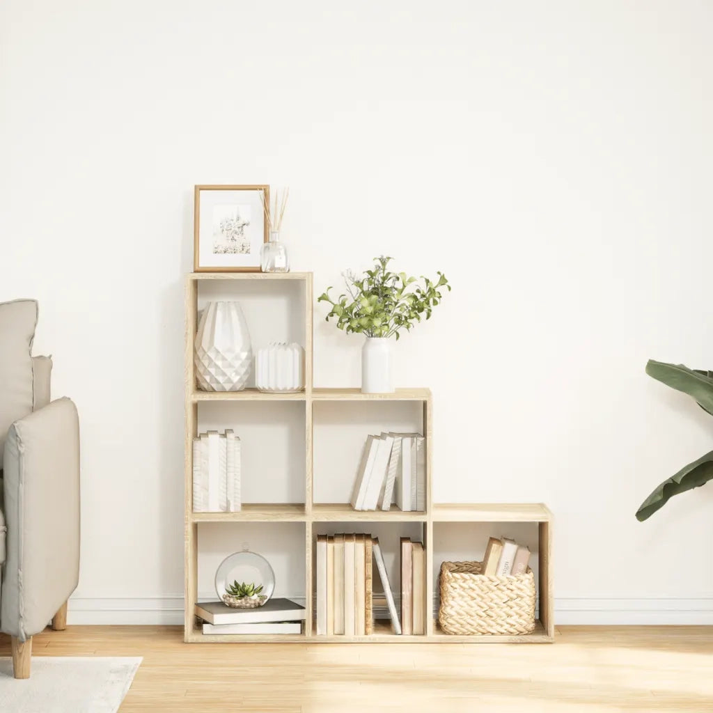 vidaXL Libreria Divisorio 3Ripiani Rovere Sonoma 99x29x99cm Truciolato