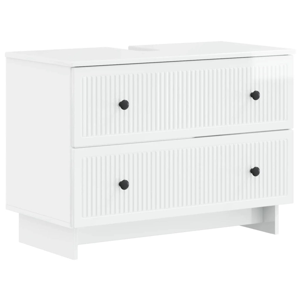 Armadio per Lavabo da Bagno EDE Bianco Lucido 82 x 41 x 59 cm 895919