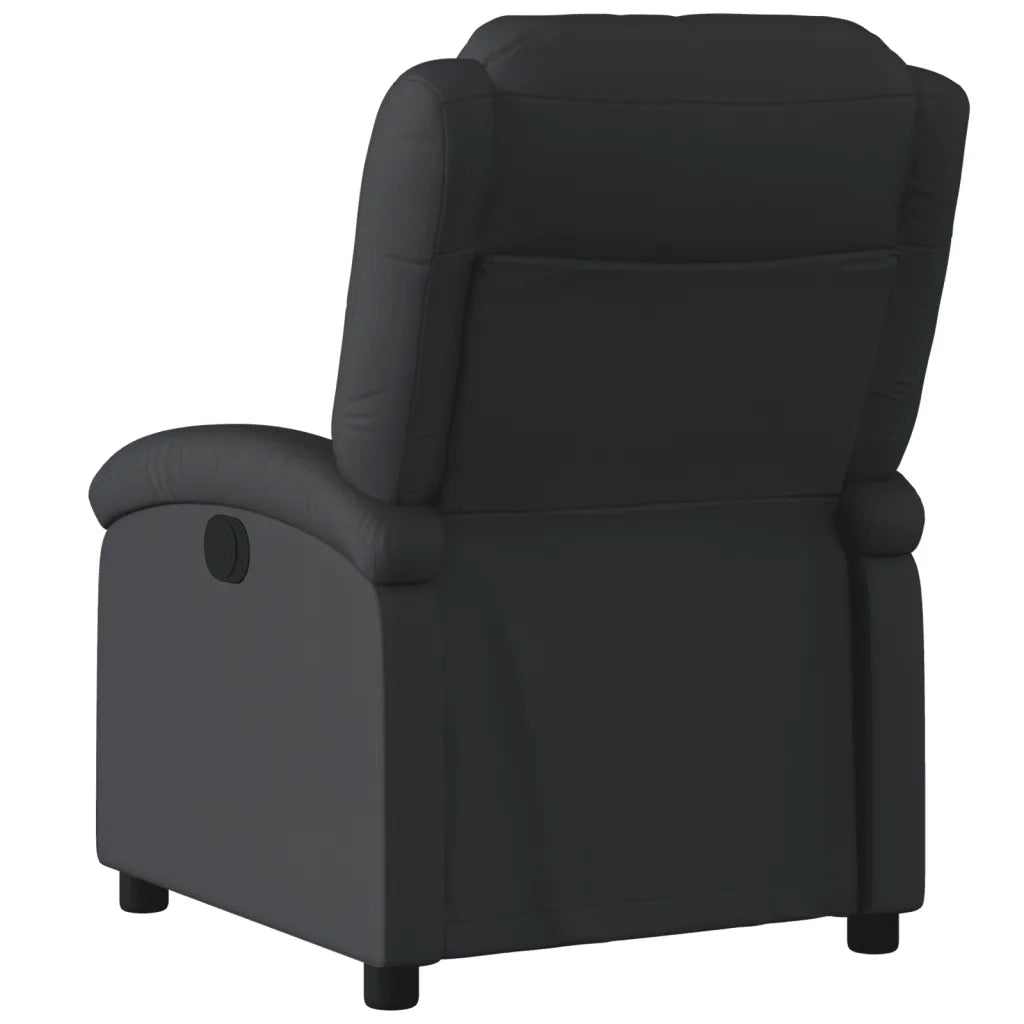 Divano Sedia-Poltrona reclinabile in Vera Pelle Nera 154800