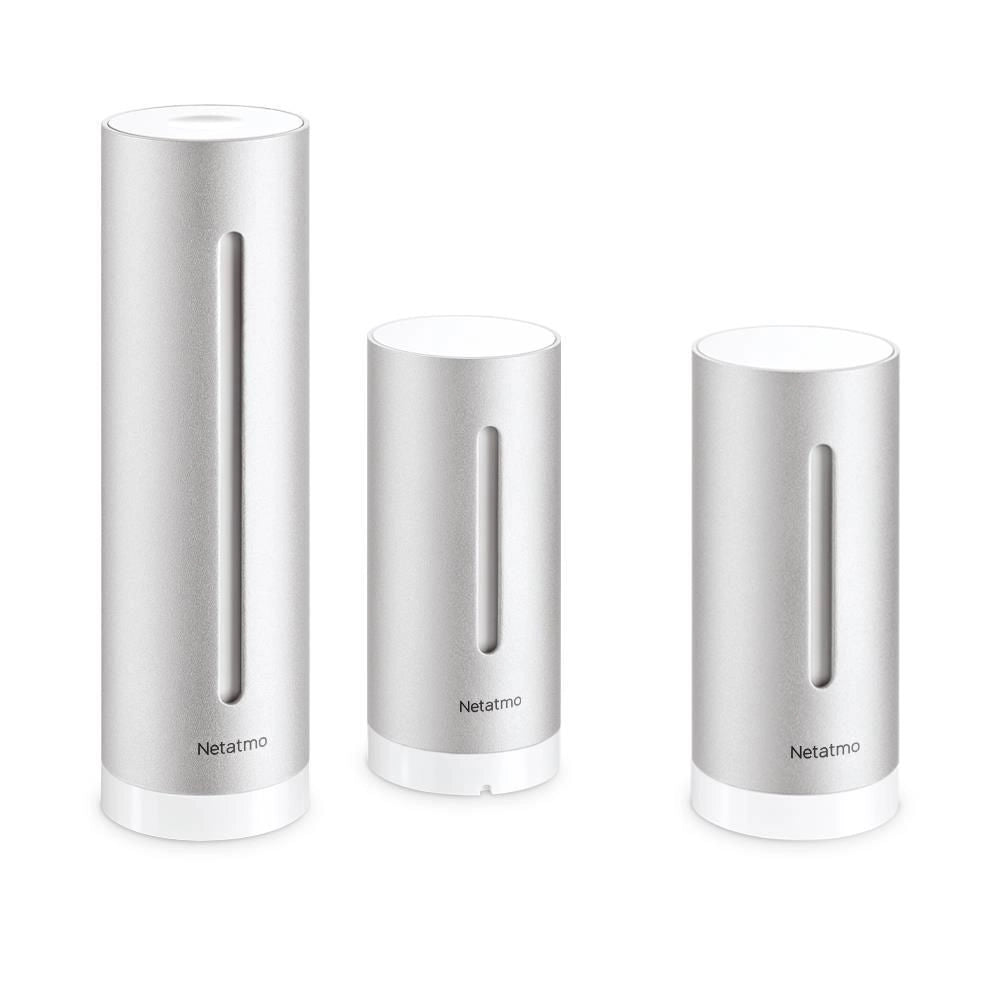 Netatmo NBU-NWS-NIM-EU Stazione Meteo Intelligente Modulo Interno Aggiuntivo Wi-Fi HomeKit Alexa colore Argento