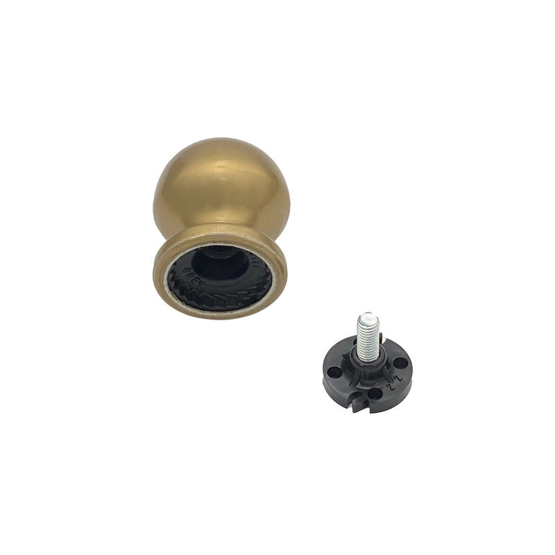 Pomolo fisso per porta SAGUATTI 169/50CB in alluminio bronzo lucido