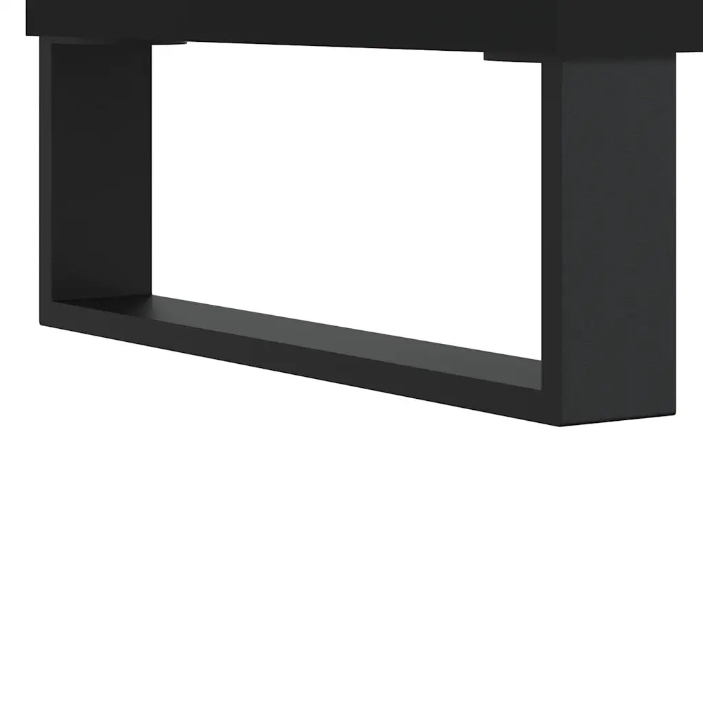 Scarpiera-Scaffale per scarpe Nera 30x35x105 cm in Legno Multistrato 643087