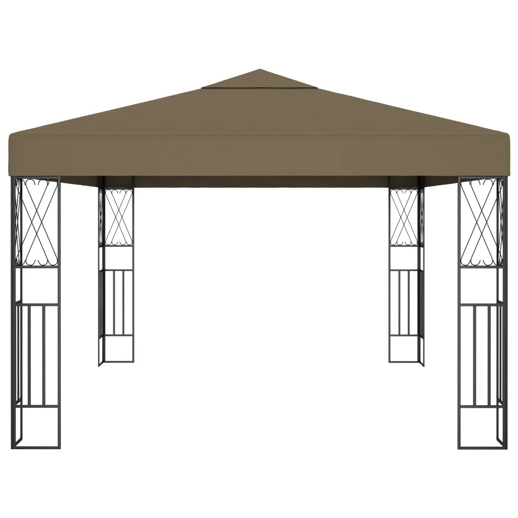 Gazebo 3x4 m Grigio Talpa in Tessuto