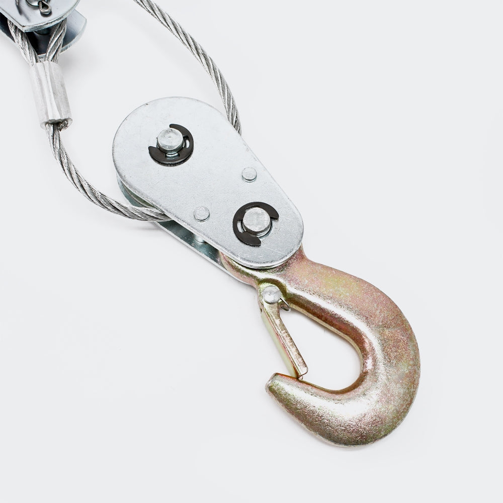 Paranco manuale 4000 kg 3m 2 trasmissione 2 ganci attrezzi garage officina fai da te 3416039/2