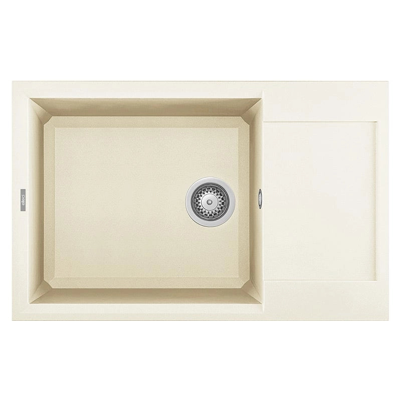 Lavello Elleci Incasso 1 vasca 78x50 Easy 310 Granitek Bianco Antico LGY31062